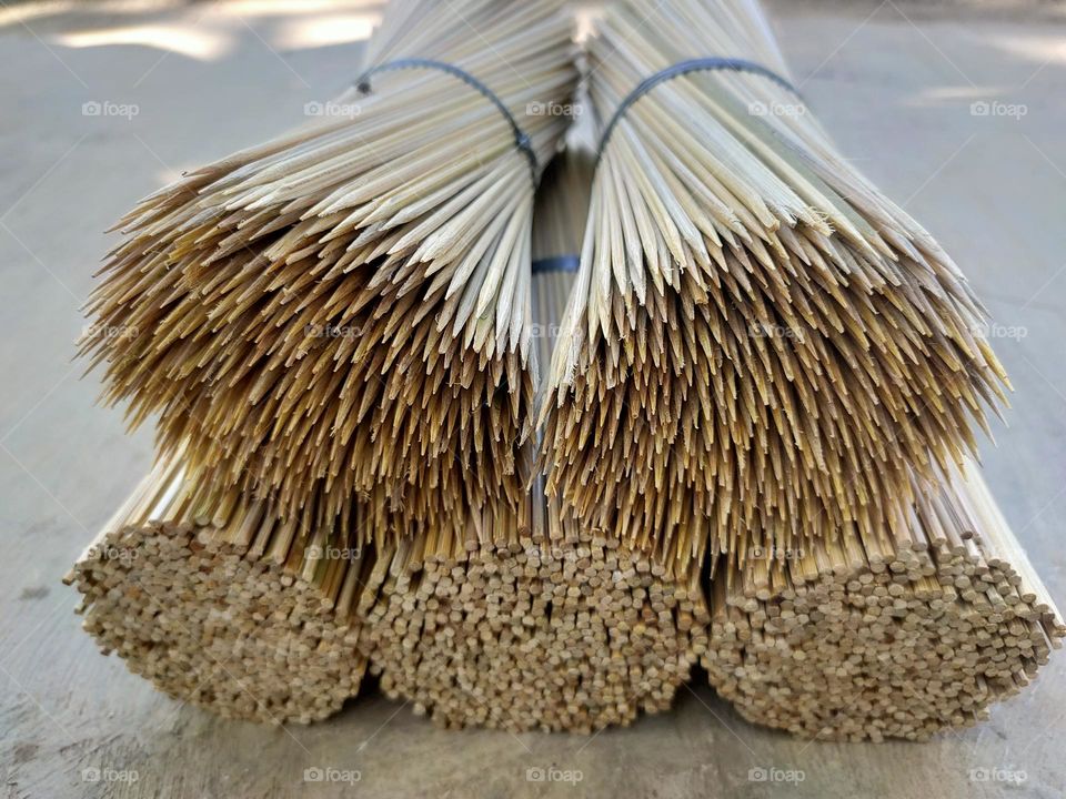 Tusuk Sate. A sharpened bamboo stick to make satay