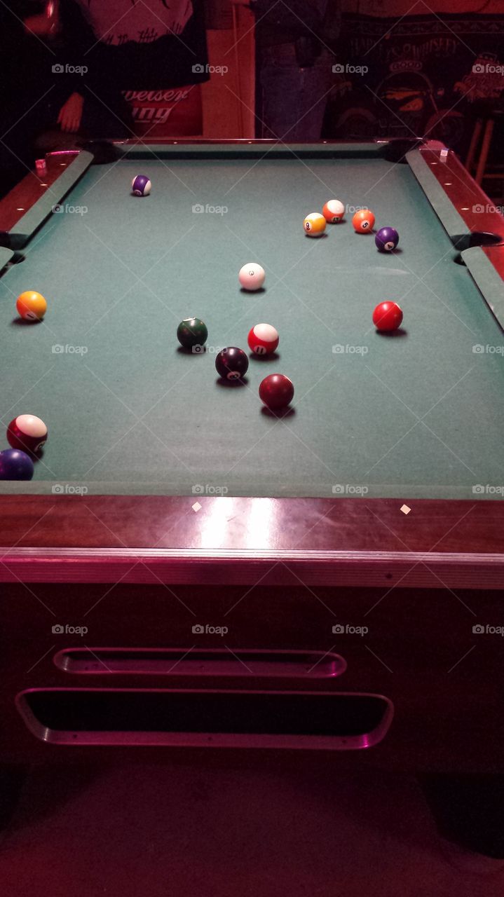 Pool Table. Friday Night