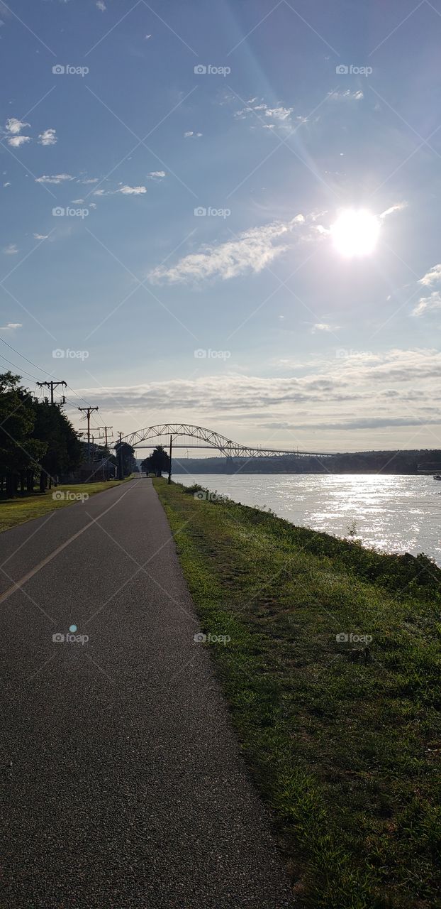 Cape Cod Canal Sunny Summer Day