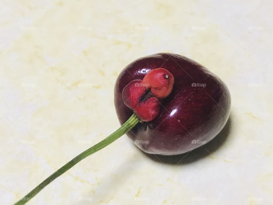 Deformed red cherry