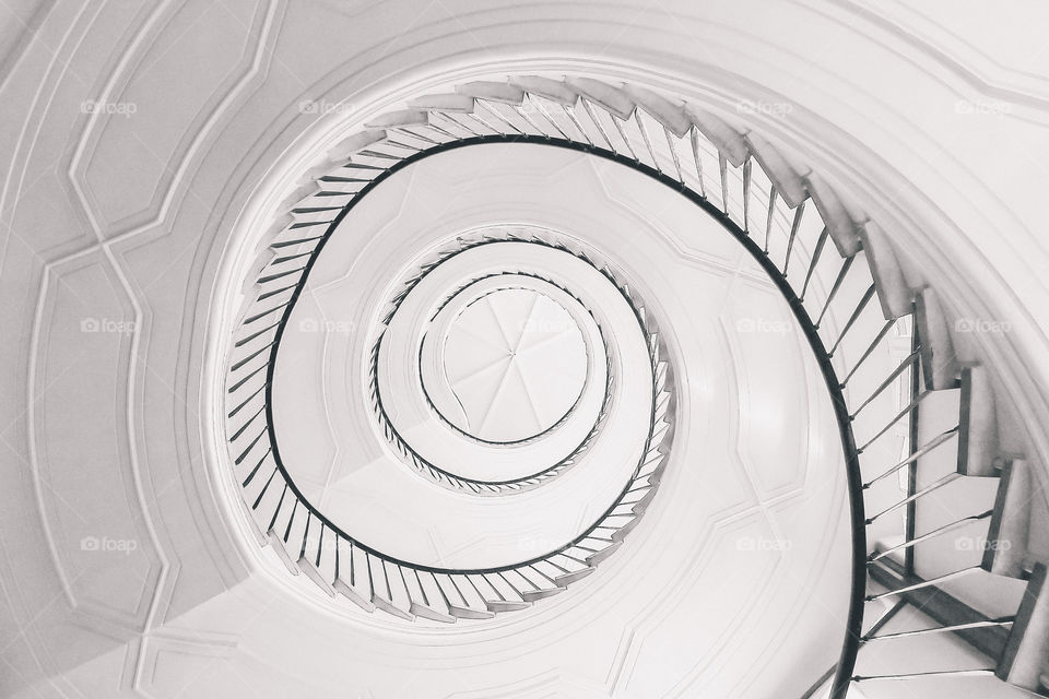 Circle staircase in Warsaw