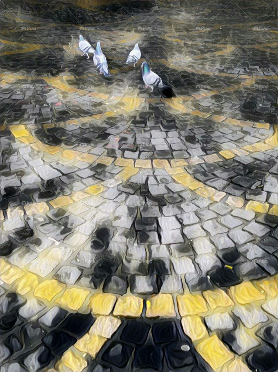 Boden ein Baum mit Möven Fun