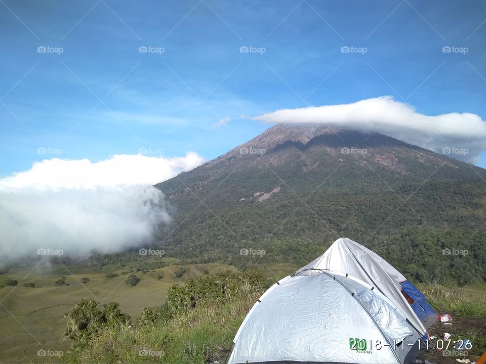 Rinjani mountain vulcano tracking nature Lombok Indonesia