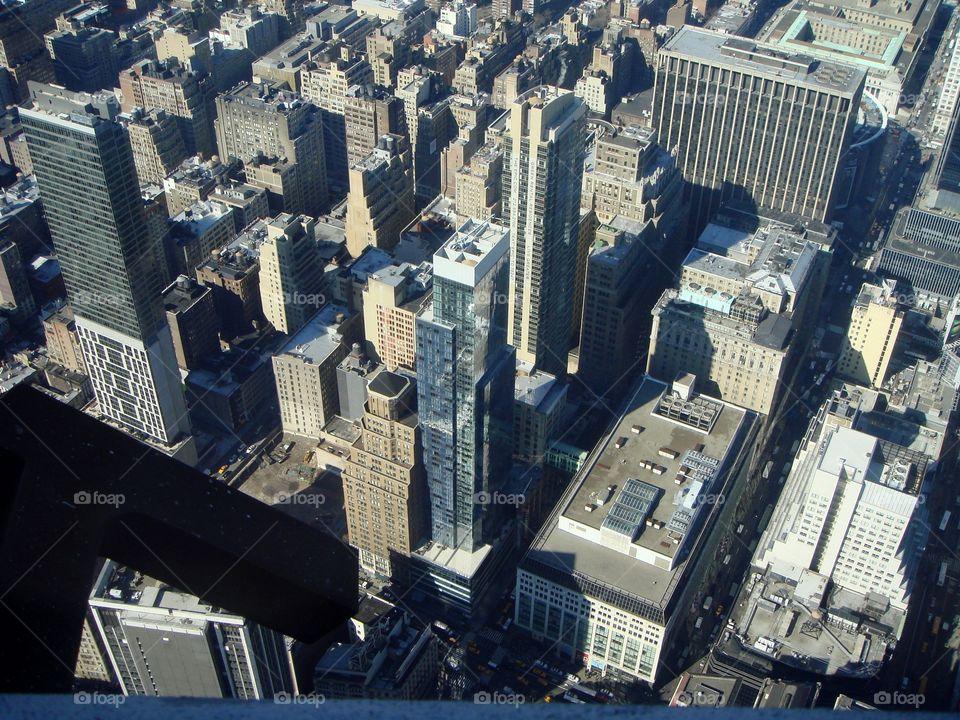 lots of buildings and skyscrapers in New York