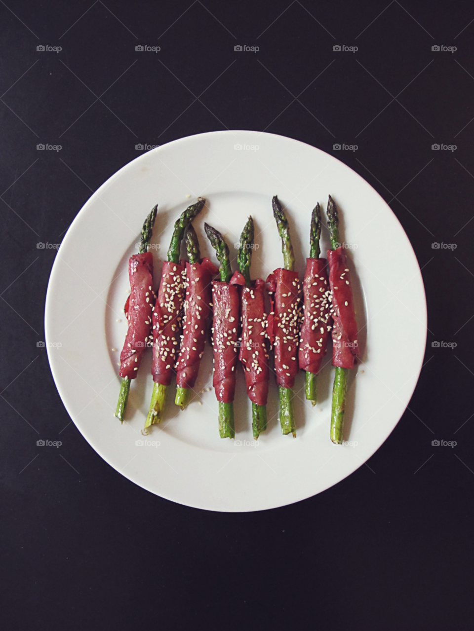 food asparagus ham side by bumbiru