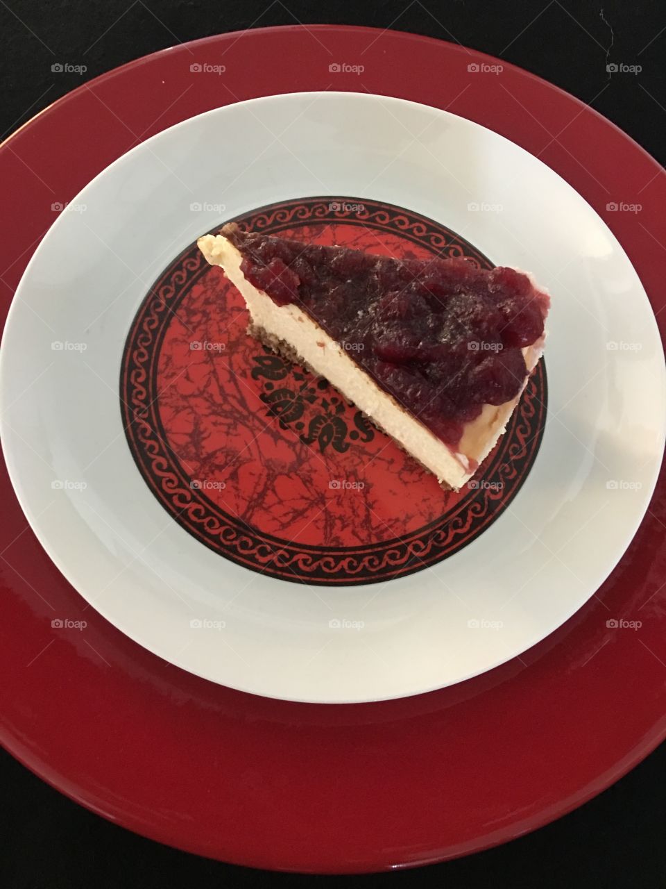 Cheesecake on plate