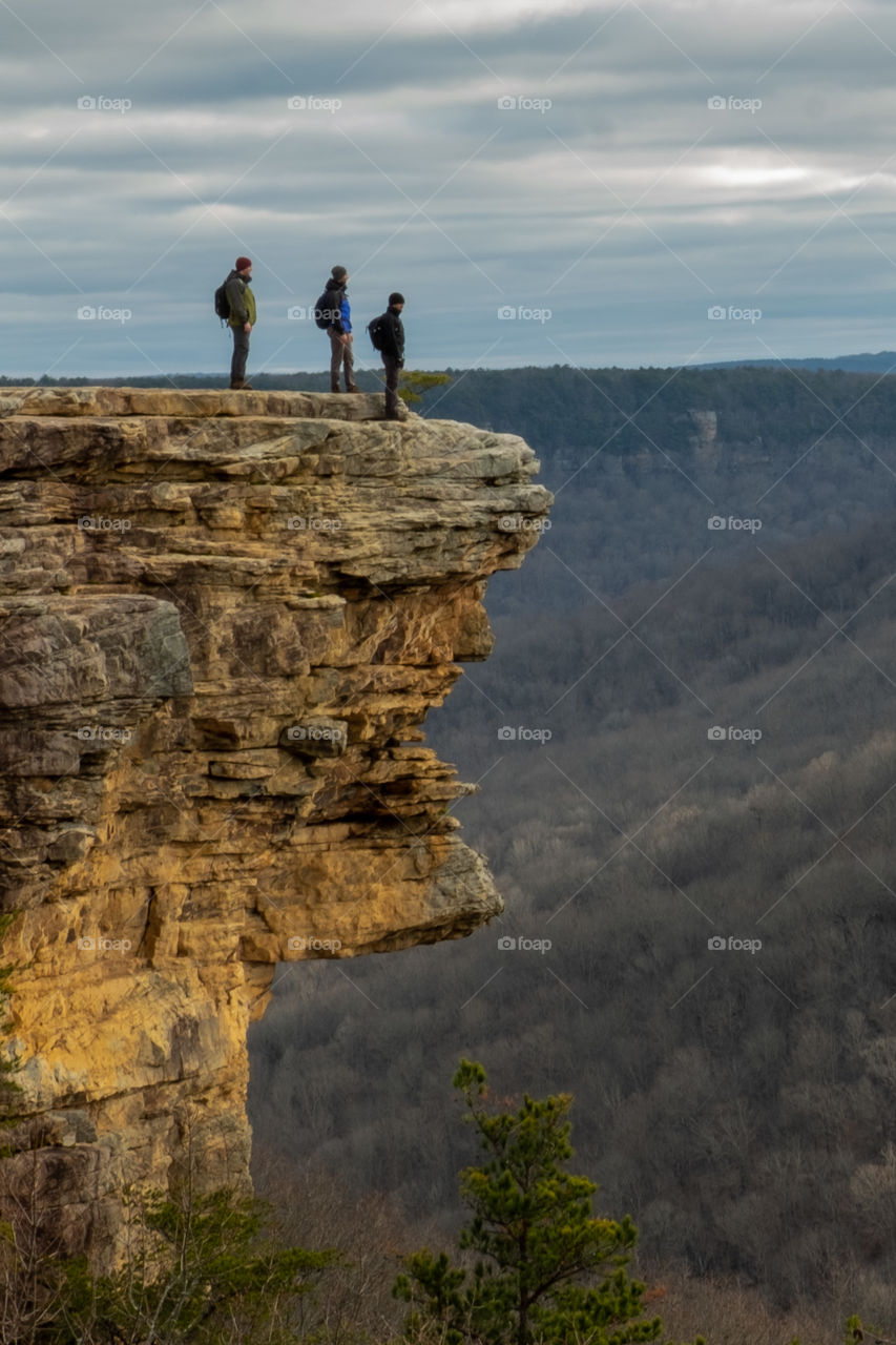 Foap, Landscapes of 2019: Three hiking friends atop the Stone Door in Beersheba Springs, Tennessee on New Years Eve. 