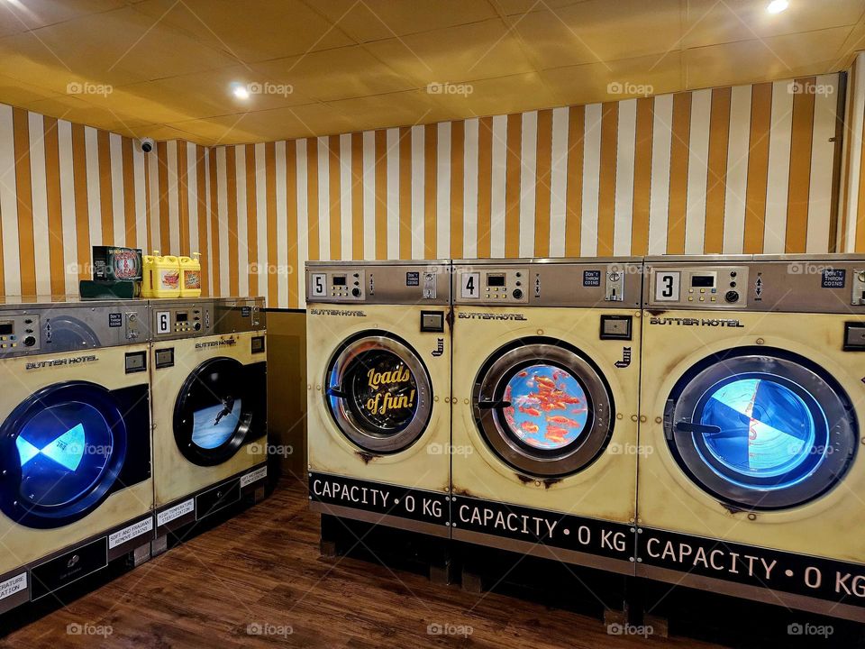 American Retro Laundry Fantasy Scenery