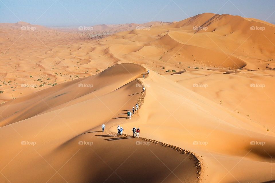 the Moroccan desert