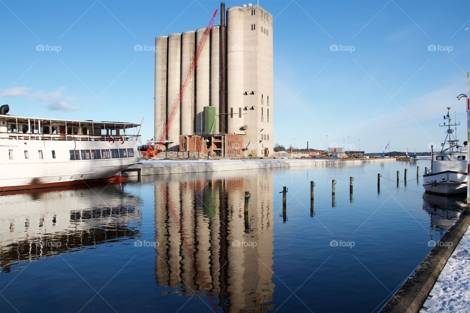 silo in Norrtälje, Sweden