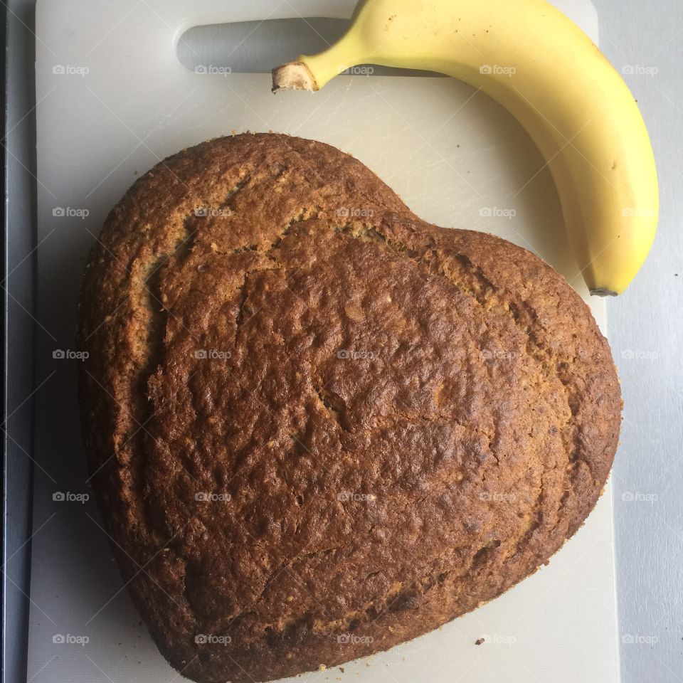 Banana cake . I start to love baking 