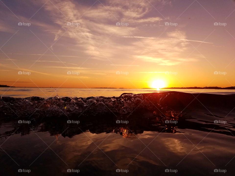 Folsom lake sunset