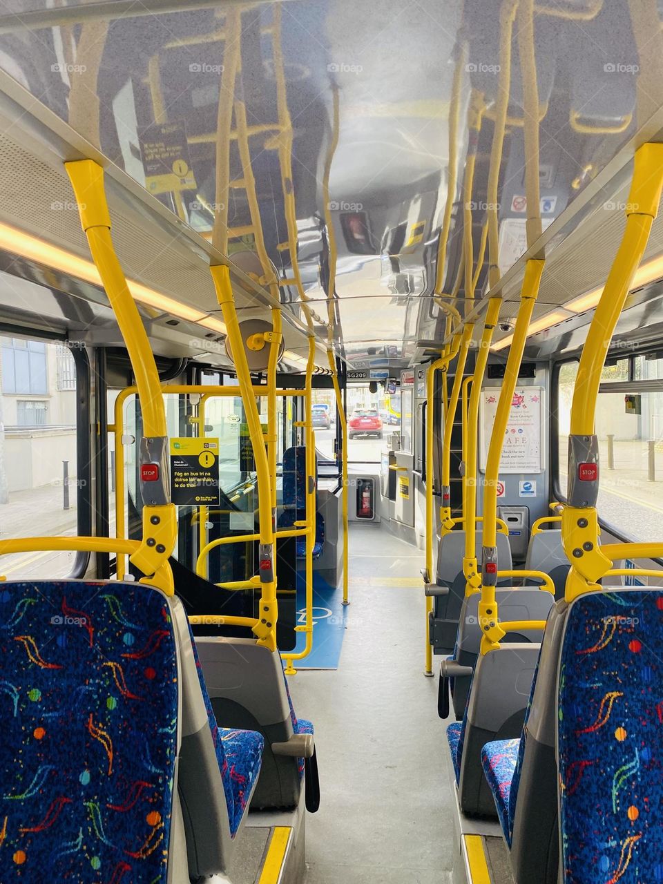 First passengers in a dublin bus