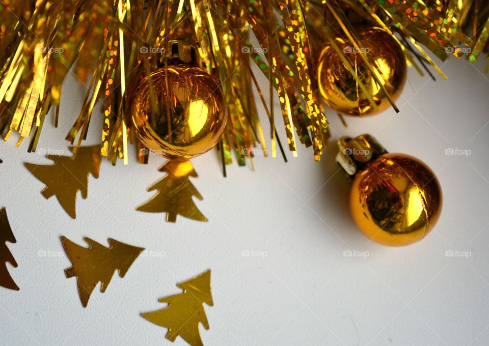 new year gold decor