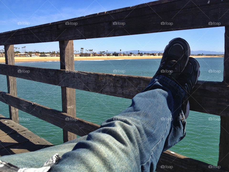 Relaxing On The Pier