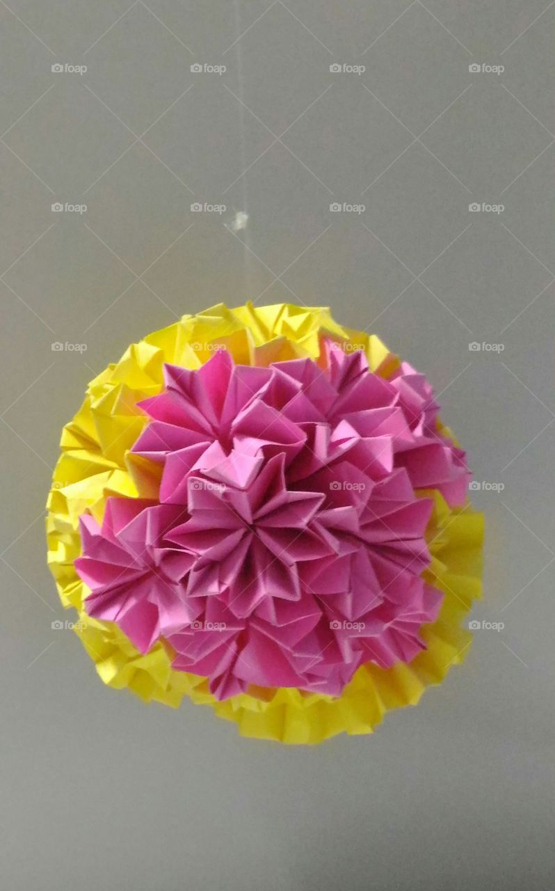 Flower ball for interiors