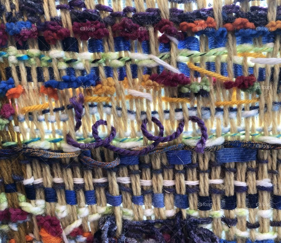 Collaborative Woven Art Panel
