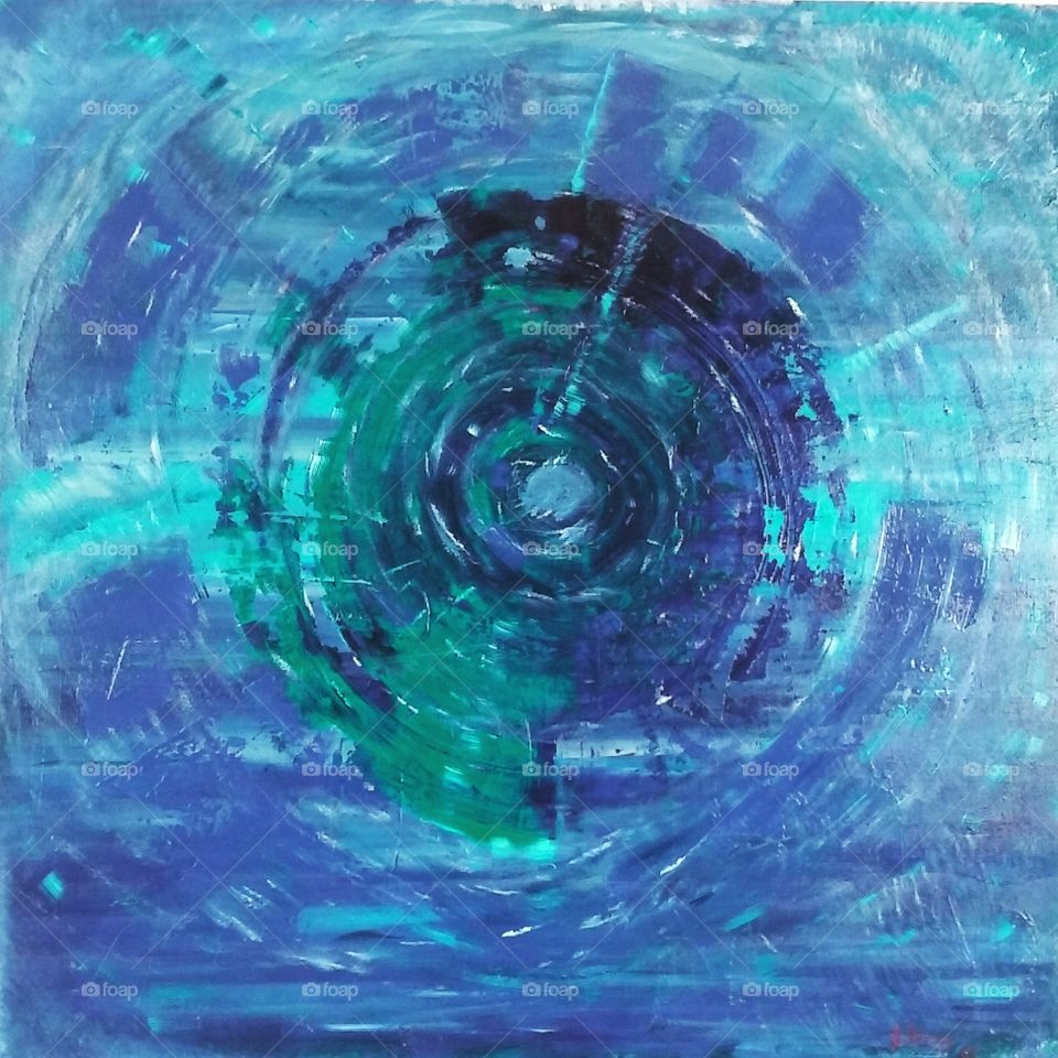 Living vortex. I painted this the day my friend made her transition.