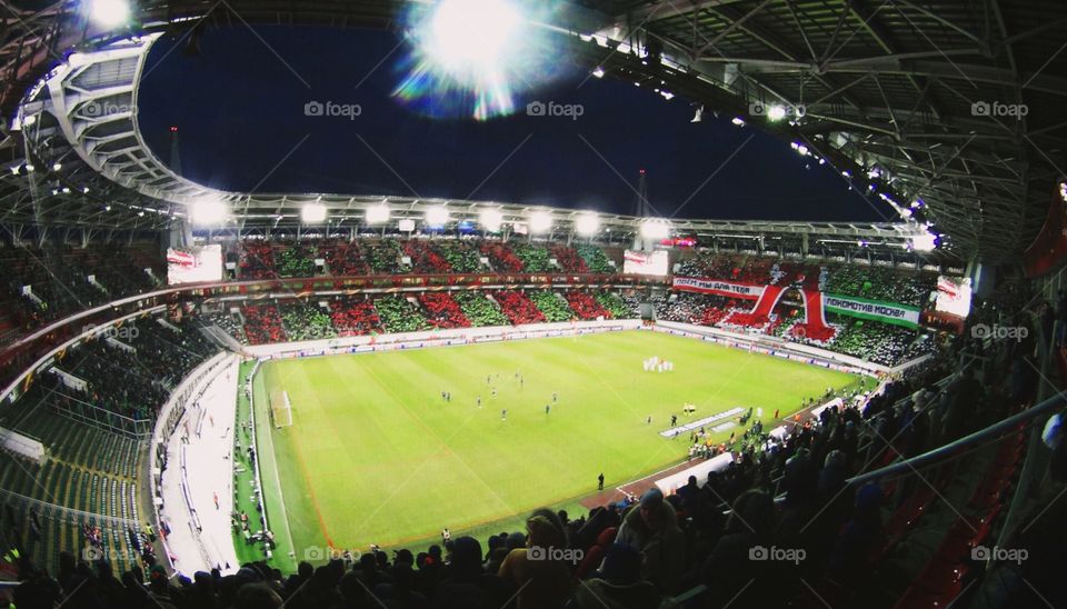 This is the stadium of the football club Lokomotiv in Moscow ⚽️