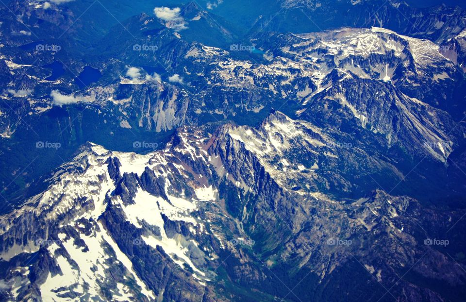 Aerial view of mountains