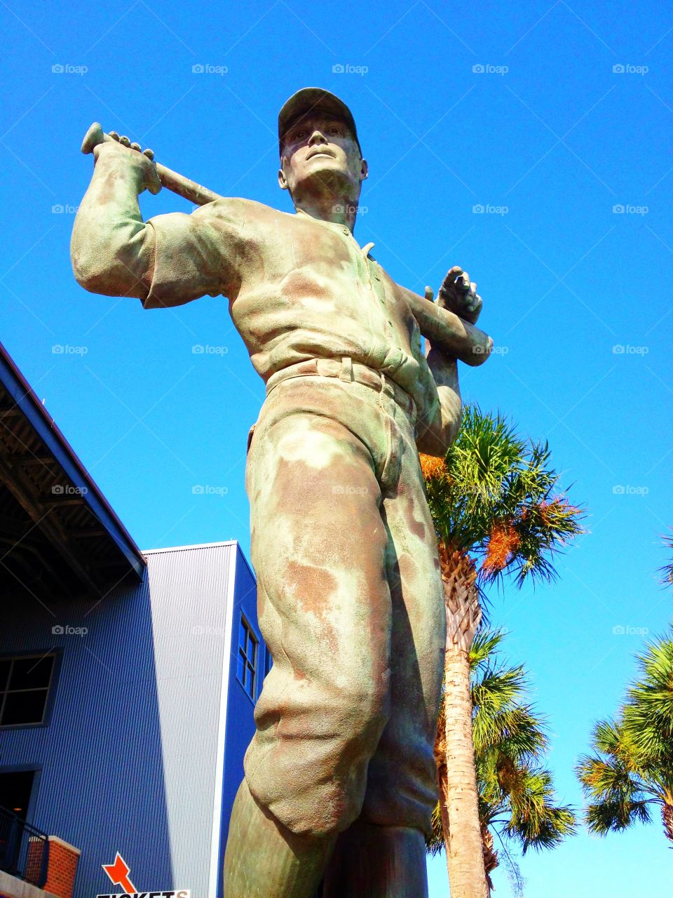 "For the Love of the Game" 22' statue at Whataburger Field in Corpus Christi, Texas. 