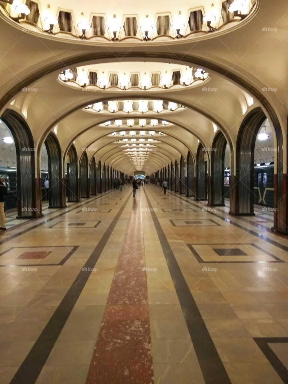 Beautiful metro station in Moscow