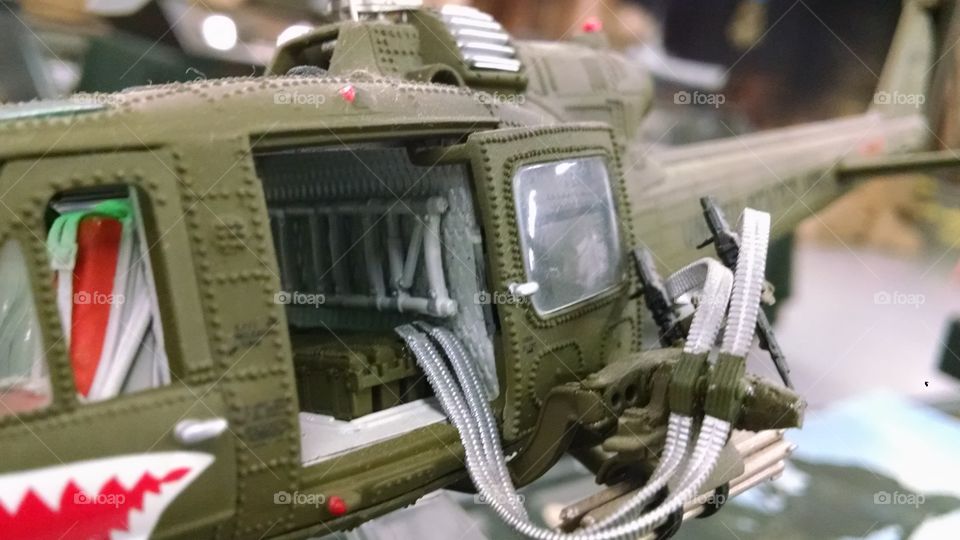 up close. model helicopter  