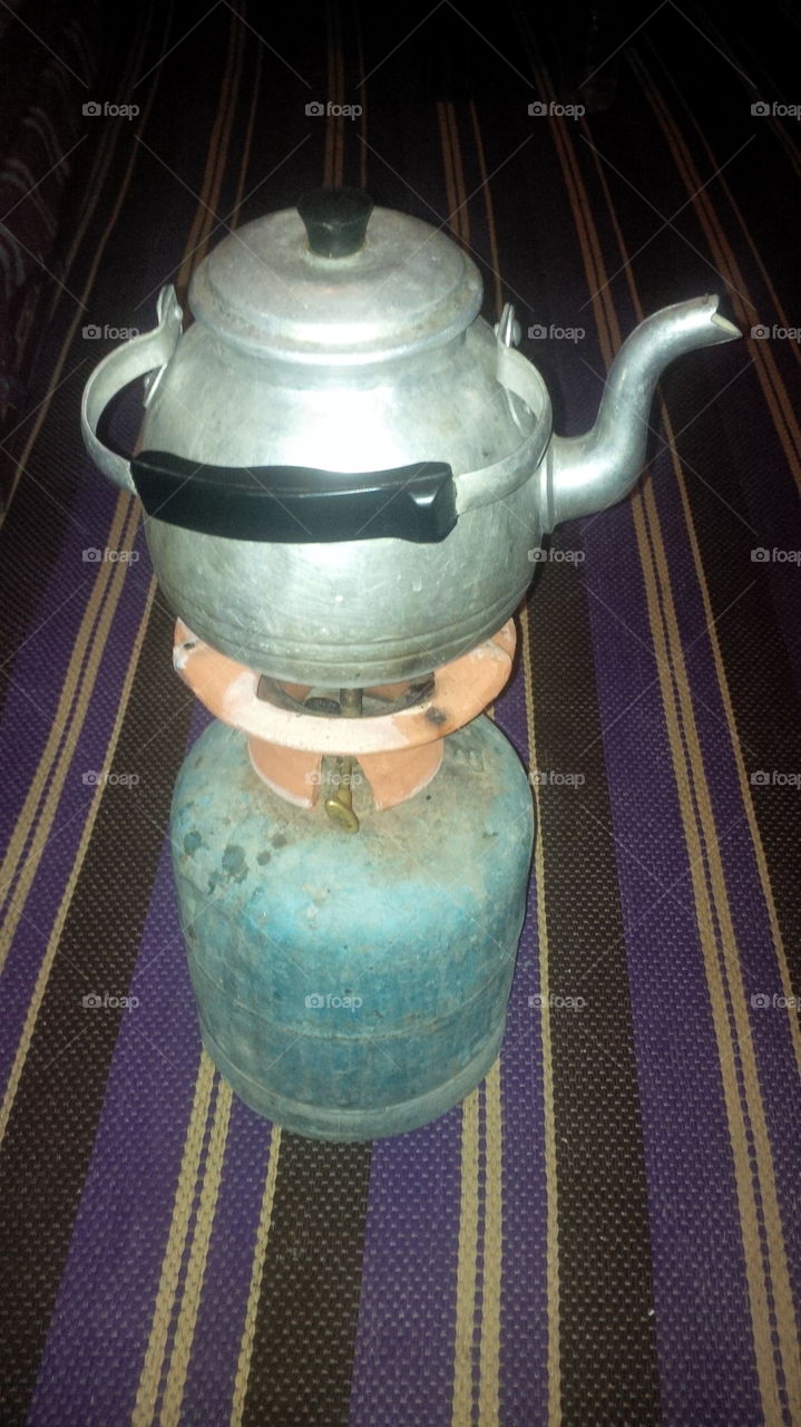 gas bottle. water heater