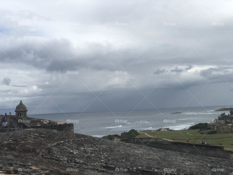 Overlooking Ocean in Puerto Rico 