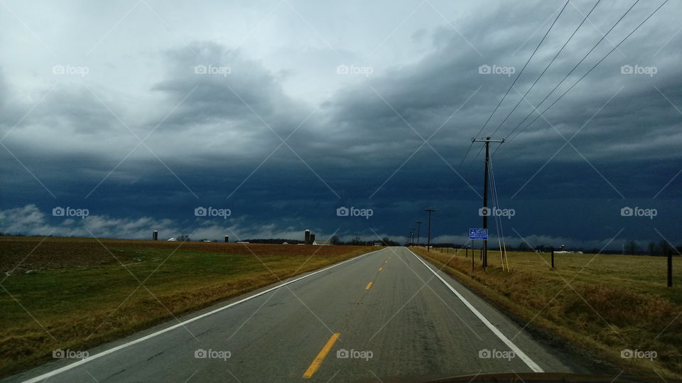 storm moving in along State Highway