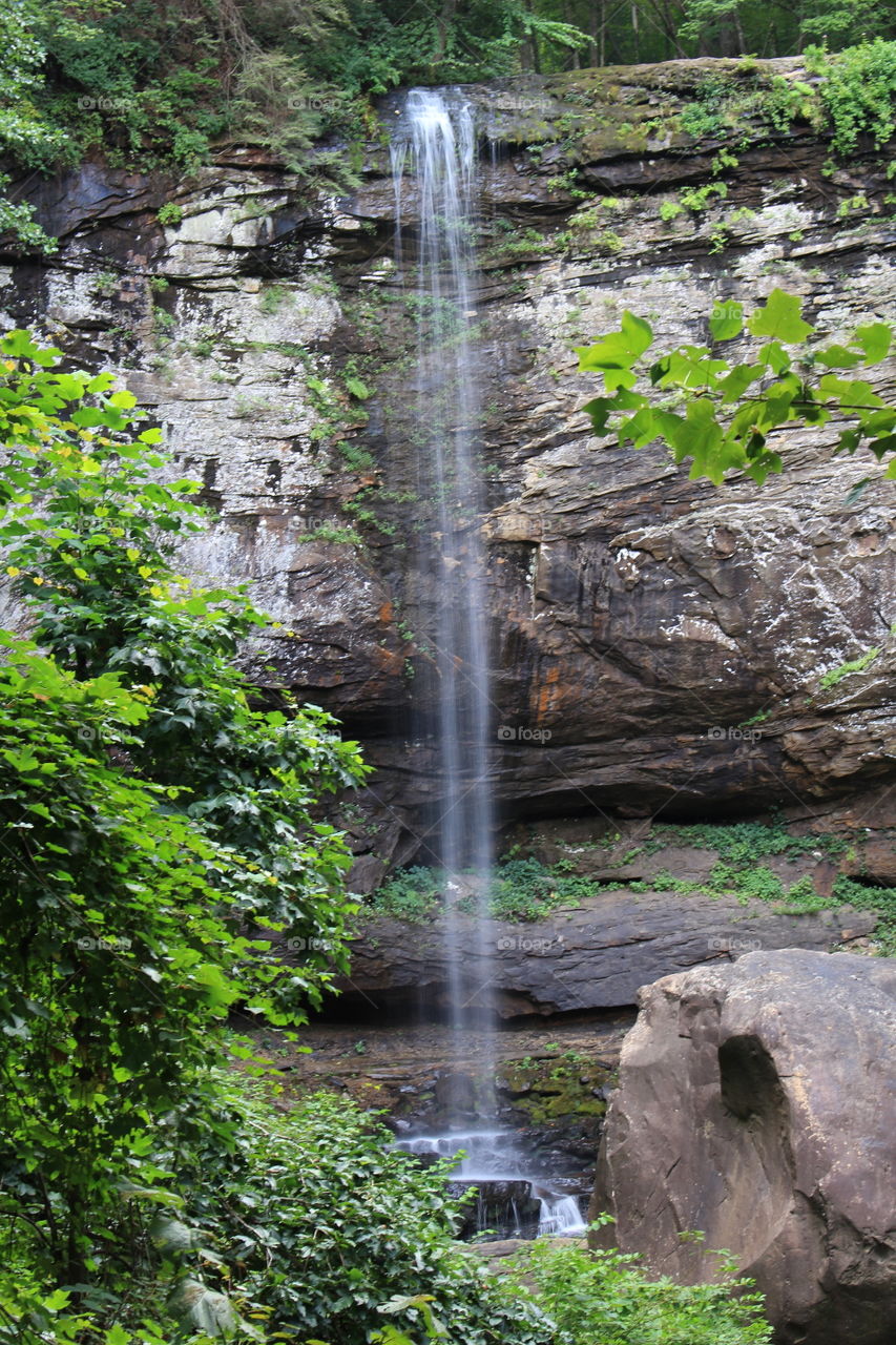 View of waterfall