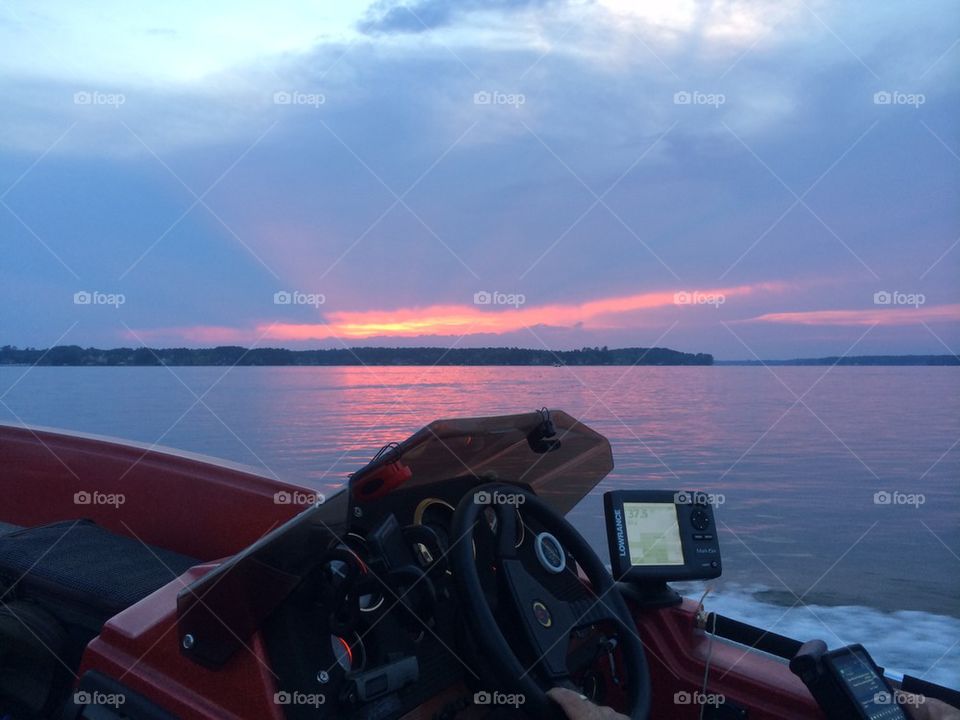 Sunset at the lake