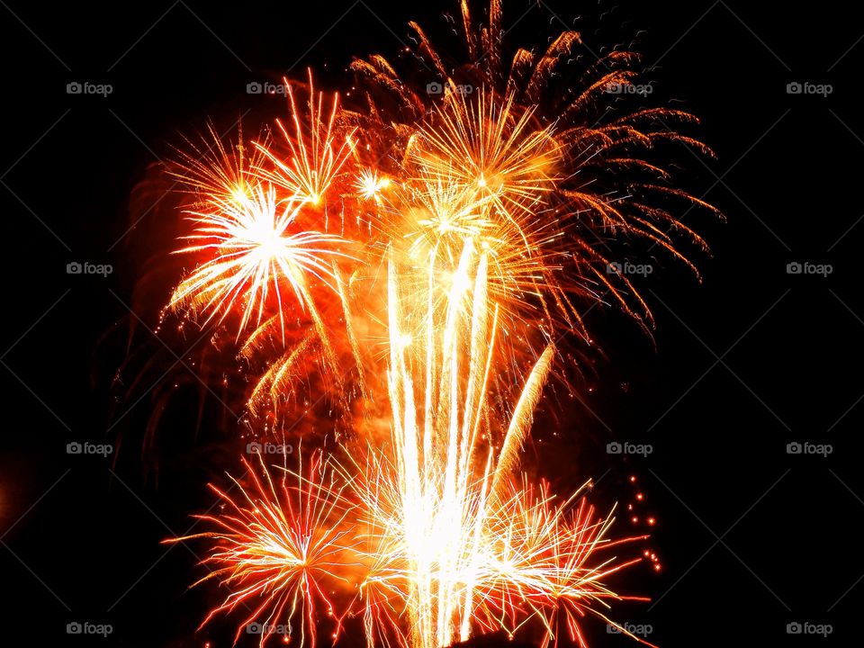 Orange Fireworks