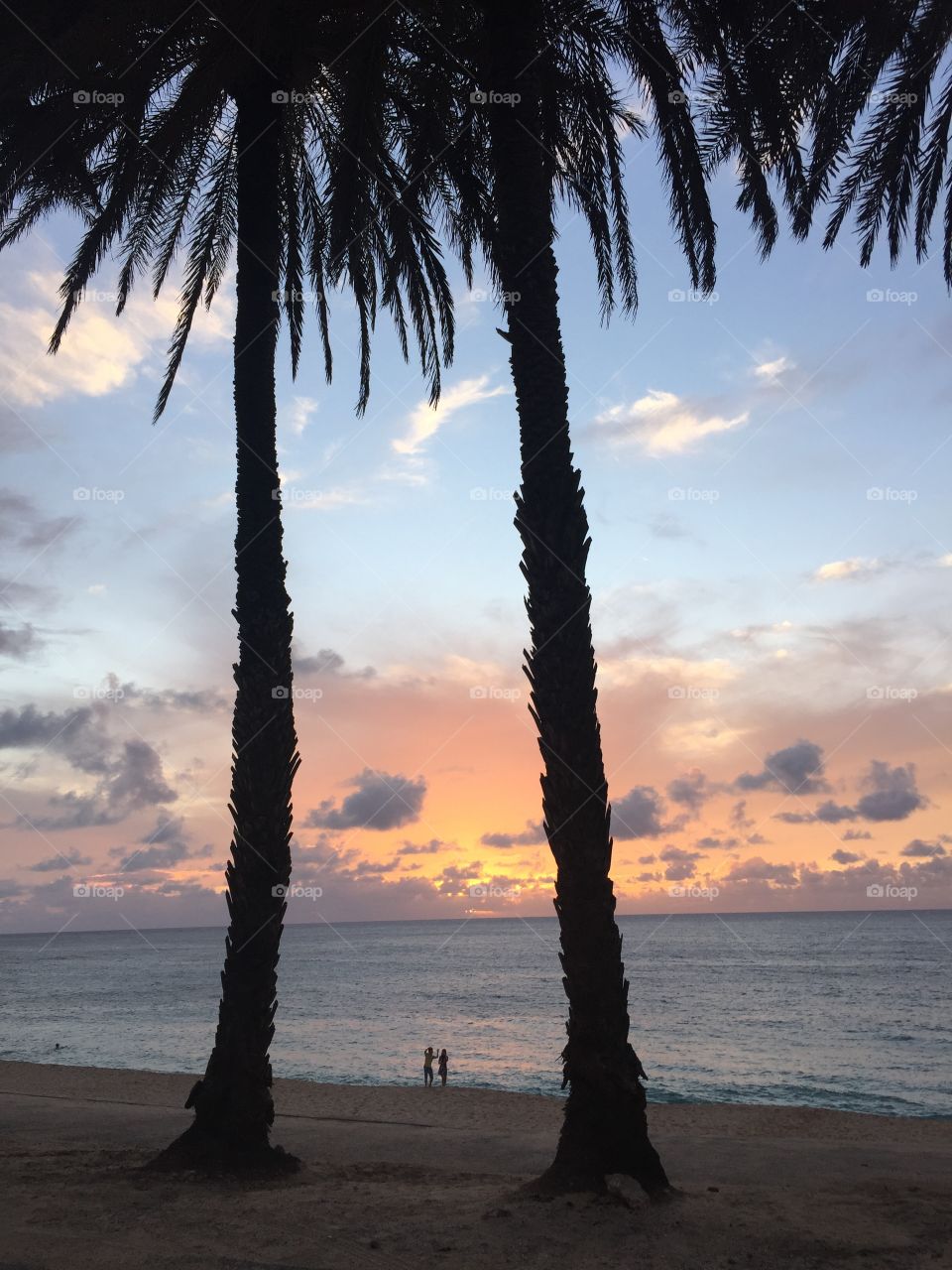 Sunset on the North Shore, Oahu, Hawaii