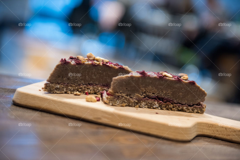 LCHF and raw food dessert served at a restaurant in Malmö Sweden.