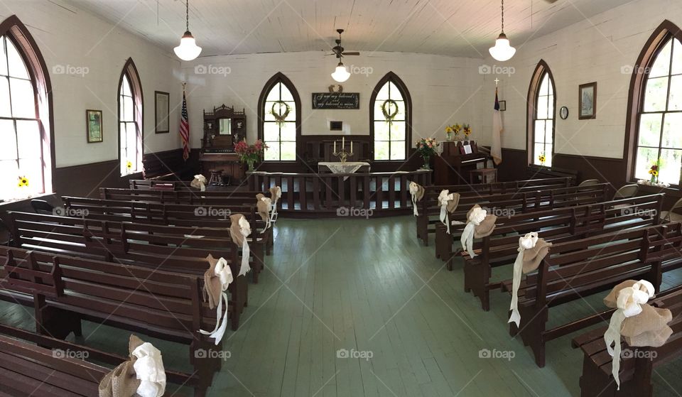 Small chapel decorations for my sister-in-law's wedding. 