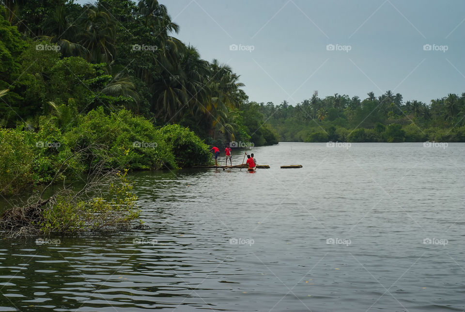 Beautiful lake in Sri Lanka 