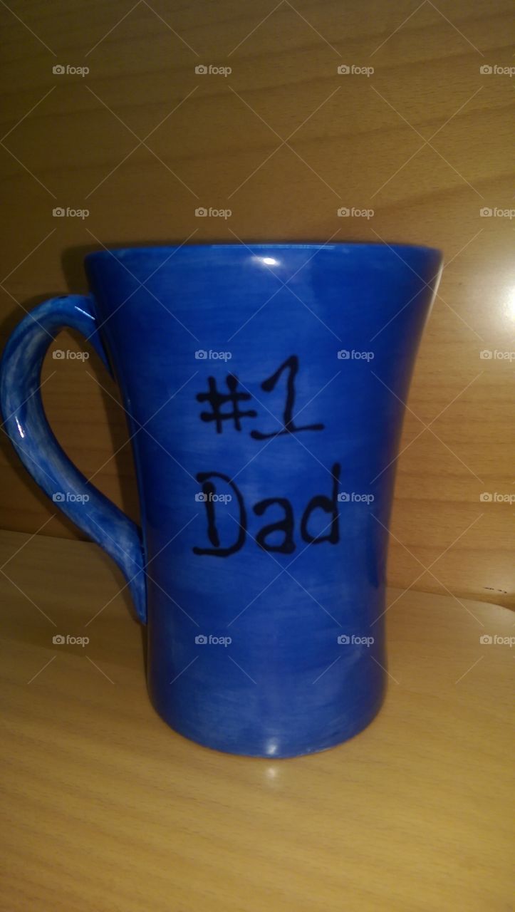 number 1 dad mug