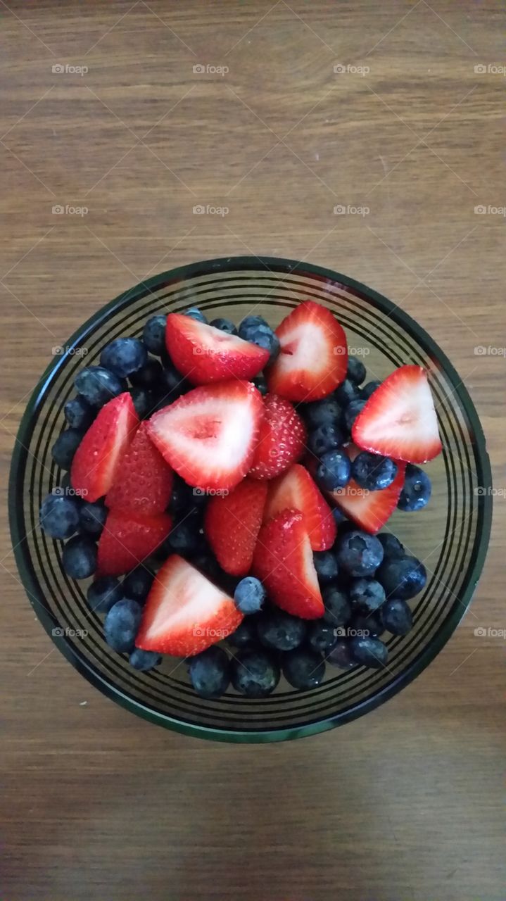 Berry Good. Strawberries and Blueberries