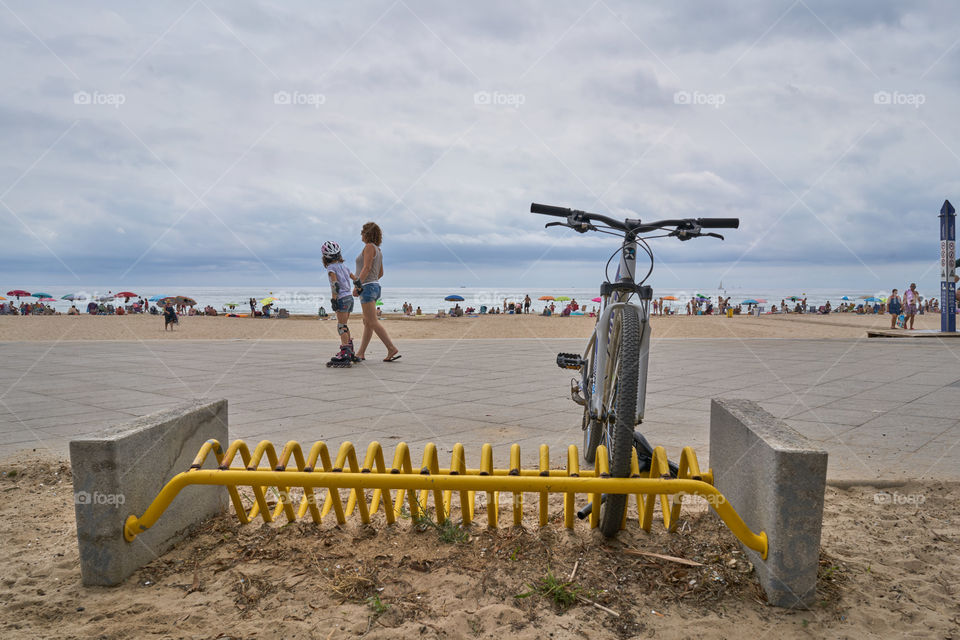 A la playa en bicicleta