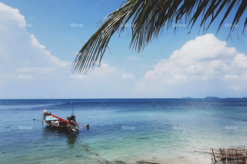 boat on the beach in thailand