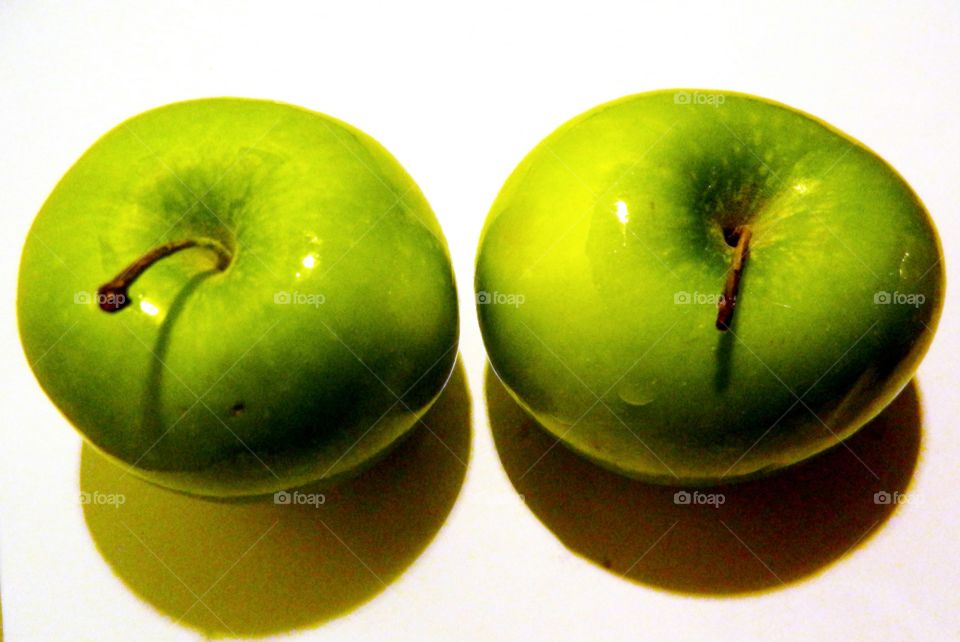Two Green Apples