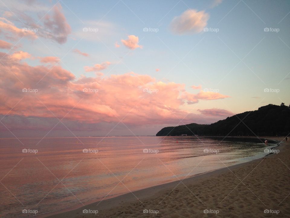 Beach, Water, Sea, Sunset, Ocean