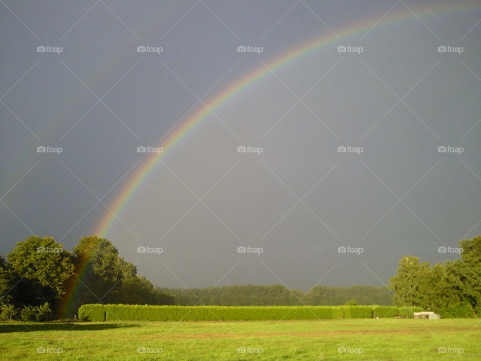 rainbow in the horizon