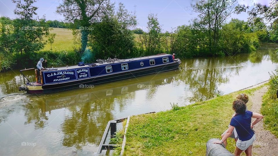 Canal. English canal on a summers day