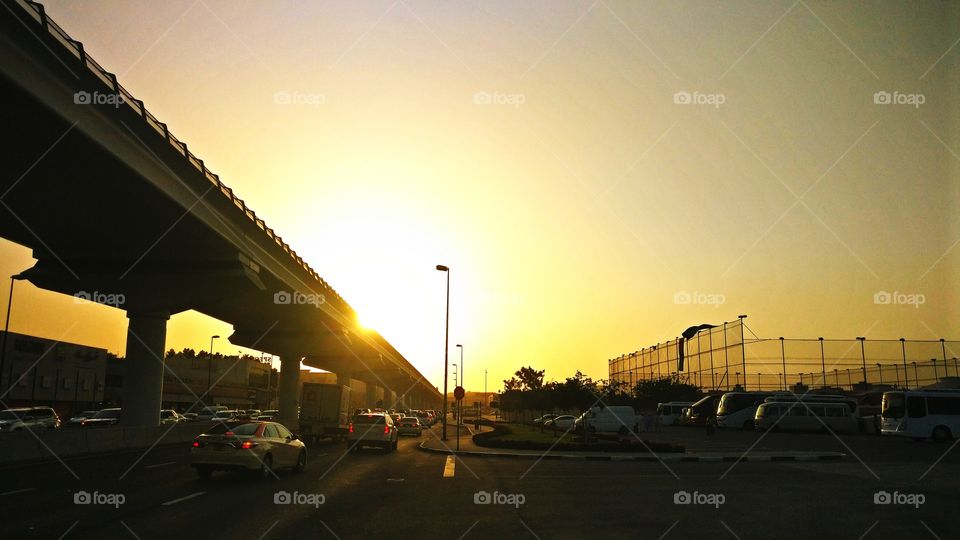 Sunset near Bridge