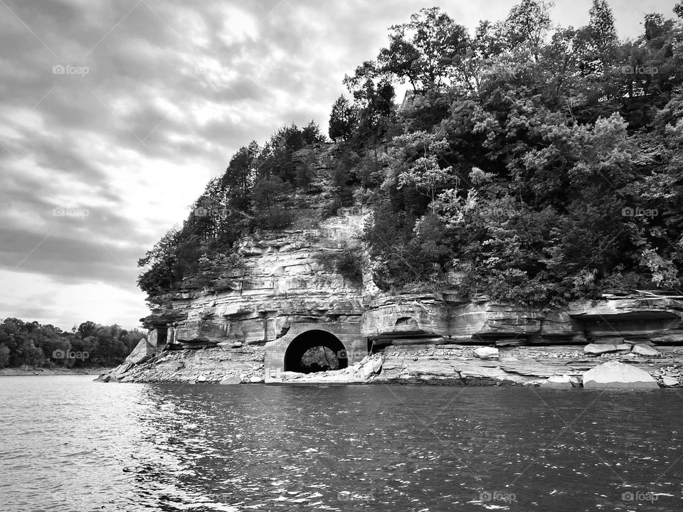 An eerie reminder of the long abandoned town under the lake in Burnside Kentucky