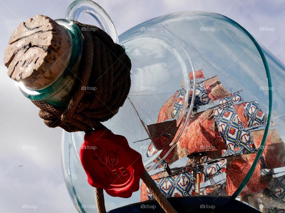 Ship in a bottle! London 
