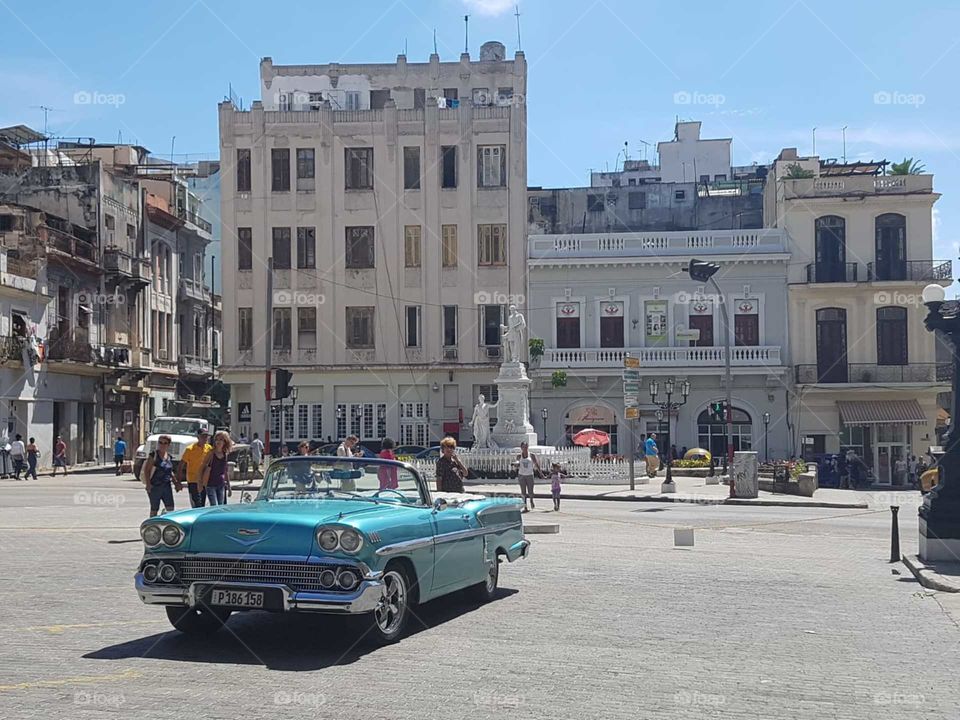 The picture in the city HAVANA. Nice original old car