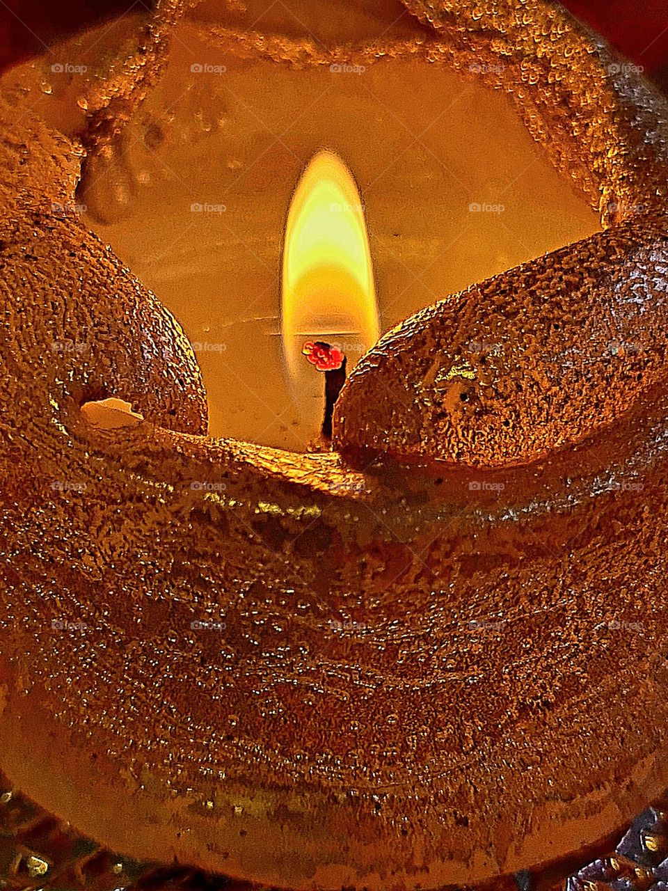 Golden candle